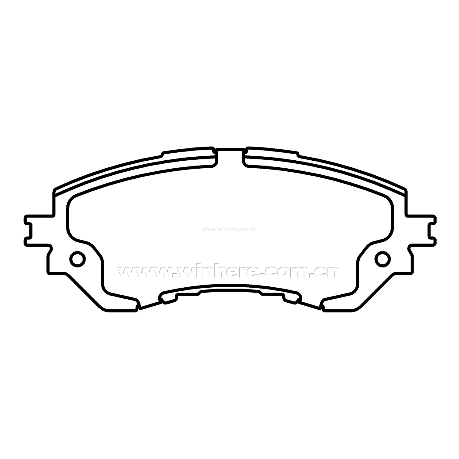Front Ceramic Dustless Brake Pad for TOYOTA ECE R90 