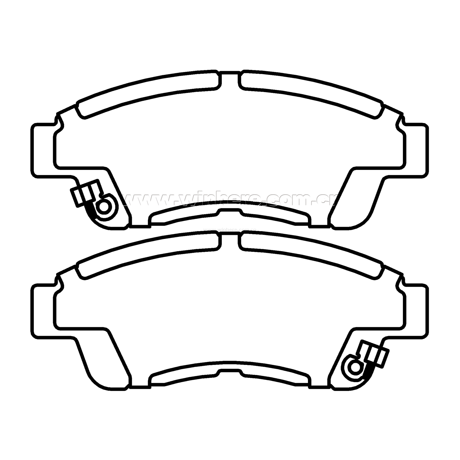 Passenger Car Brake Pad for LEXUS, TOYOTA Front ECE R90